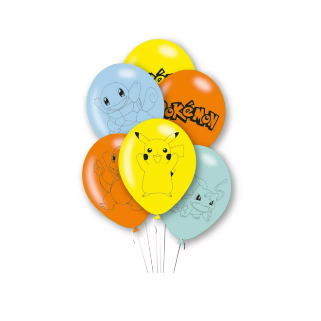 6 Pokemon Ballonnen - Karakters