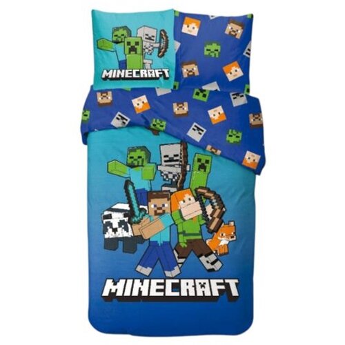 Minecraft Minecraft Dekbedovertrek 140x200 - Block World