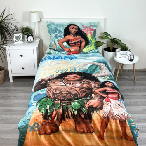 Vaiana Vaiana Dekbedovertrek 140 x 200 cm - Disney Vaiana Vaiana Dekbedovertrek 140 x 200 cm - Disney