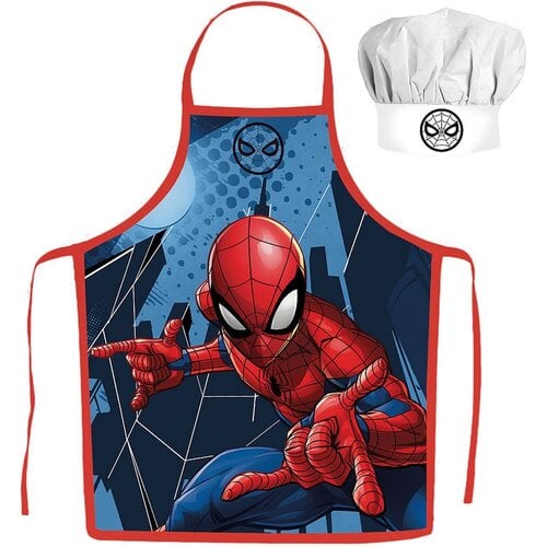 Spiderman Spiderman Keukenschort met Koksmuts - Marvel Spiderman Spiderman Keukenschort met Koksmuts - Marvel
