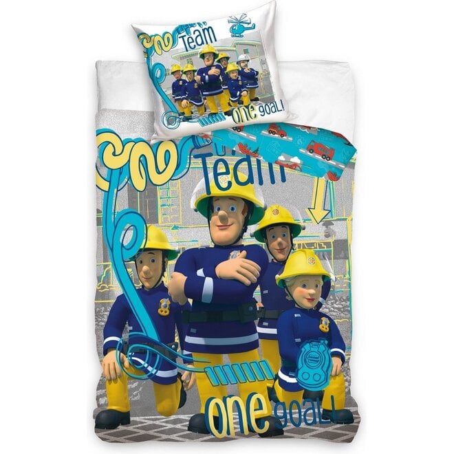 Brandweerman Sam Dekbedovertrek 140 x 200 cm
