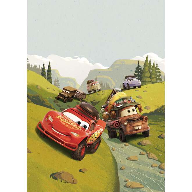 Disney Cars Vlies Behang Camping - 200x280 cm