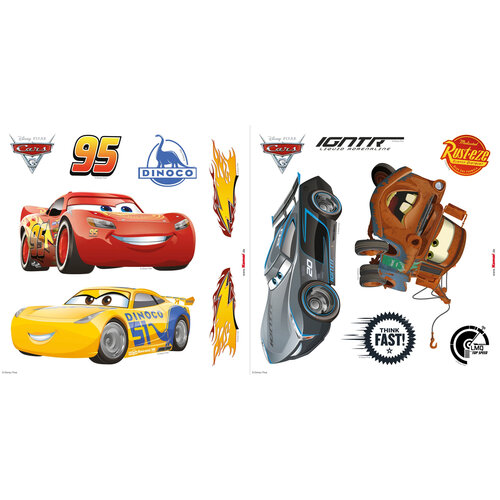 Cars Disney Cars Raamstickers - 14 Stuks Cars Disney Cars Raamstickers - 14 Stuks