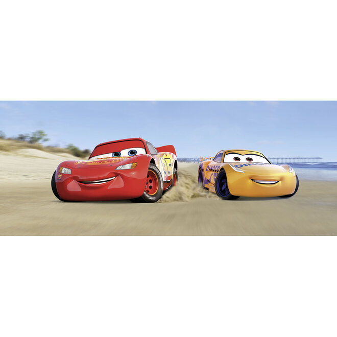 Disney Cars Vlies Poster Behang - 100x250 cm - Beach