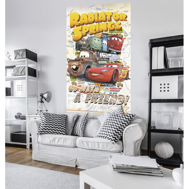 Disney Cars Vlies Poster Behang - 120x200 cm