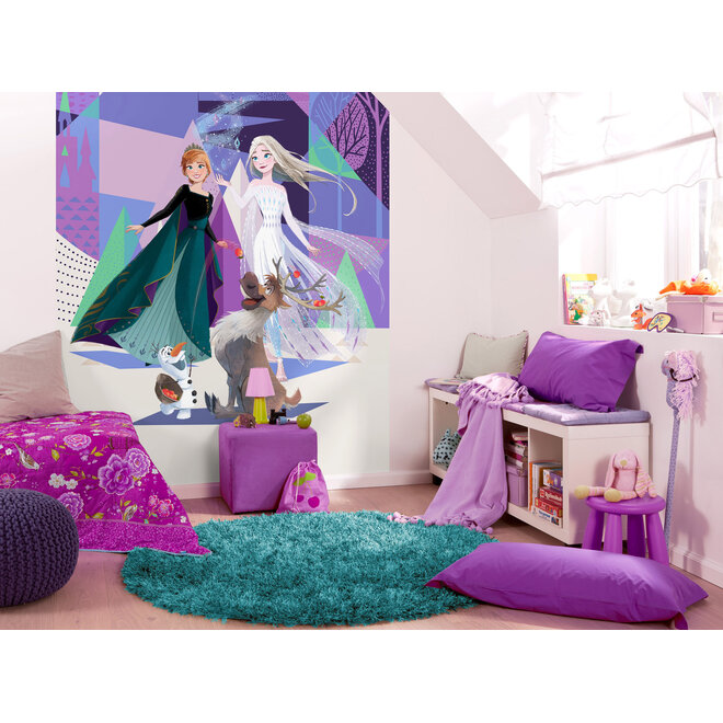 Disney Frozen Vlies Behang - 200x280 cm - Arendelle Abstract