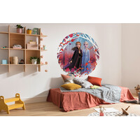 Disney Frozen Vlies Muursticker -125 cm - Rond