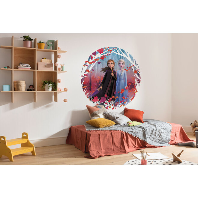 Disney Frozen Vlies Muursticker -125 cm - Rond