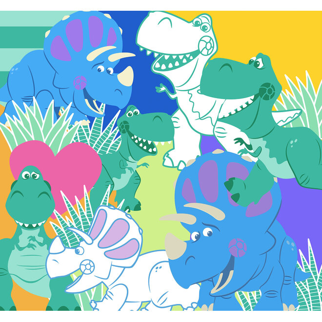 Toy Story Vlies Behang - 300x280 cm - Rex en Trixie