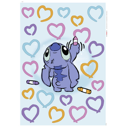 Lilo en Stitch Stitch Muurstickers Artist - 50x70 cm - Disney Lilo en Stitch Stitch Muurstickers Artist - 50x70 cm - Disney