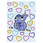 Stitch Muurstickers Artist - 50x70 cm - Disney