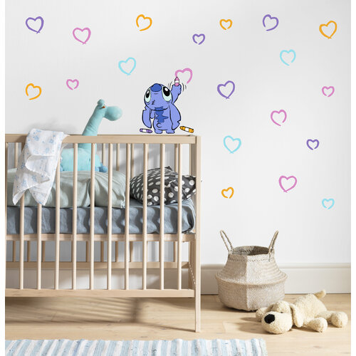 Lilo en Stitch Stitch Muurstickers Artist - 50x70 cm - Disney