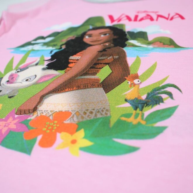 Vaiana Shortama - Roze/Grijs - Disney