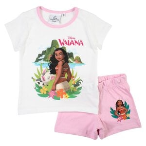 Vaiana Vaiana Shortama - Wit/Roze - Disney