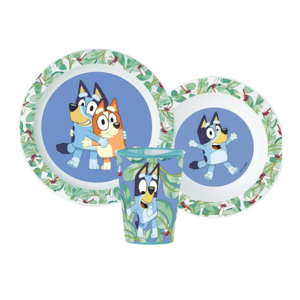 Bluey Bluey Kinderservies met Beker - Magnetron