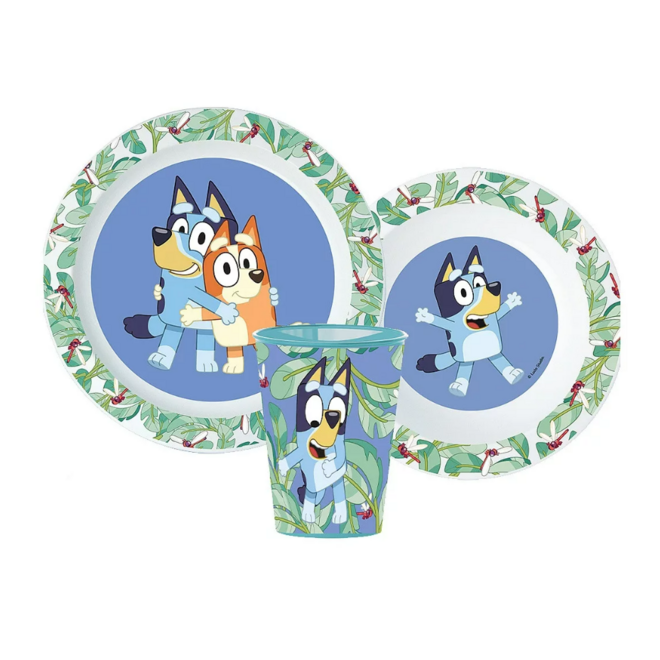 Bluey Kinderservies met Beker - Magnetron