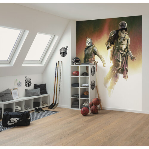 Star Wars Star Wars Vlies Behang Mandalorian Flight - 200x250 cm