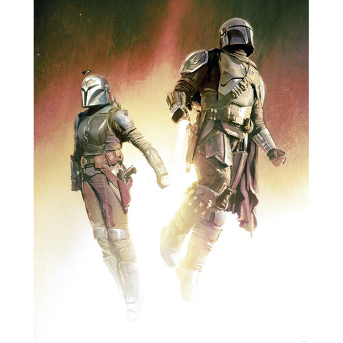 Star Wars Star Wars Vlies Behang Mandalorian Flight - 200x250 cm