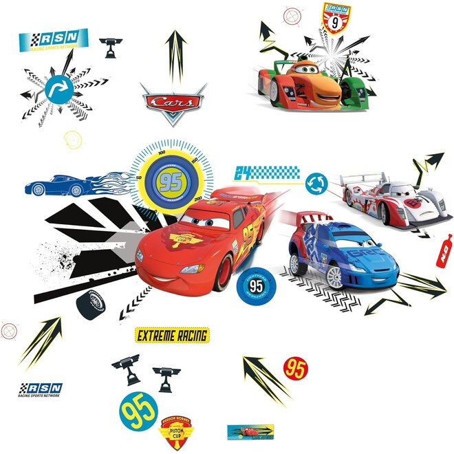 Disney Cars Deurbel met 40 Muurstickers - WorldsApart