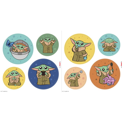 Star Wars Star Wars Raamstickers - 8 Stuks - Grogu Star Wars Star Wars Raamstickers - 8 Stuks - Grogu