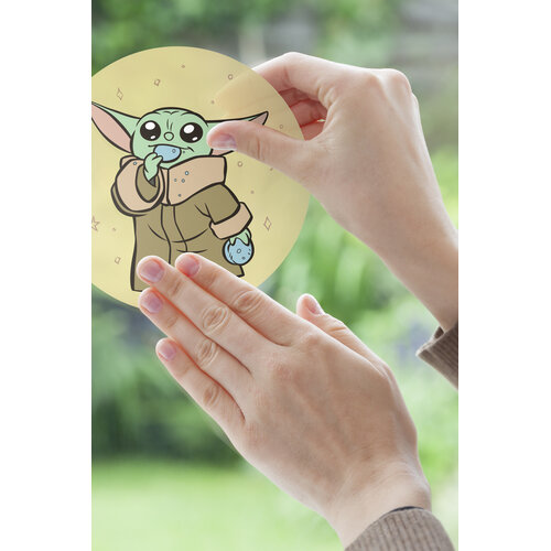 Star Wars Star Wars Raamstickers - 8 Stuks - Grogu Star Wars Star Wars Raamstickers - 8 Stuks - Grogu