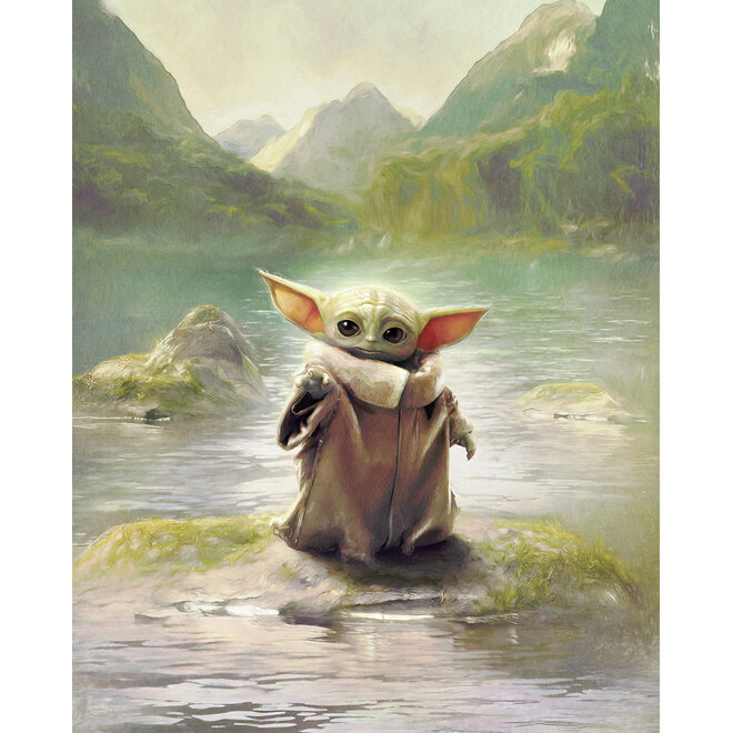 Star Wars Vlies Behang - 200x250 cm - Mandalorian Grogu