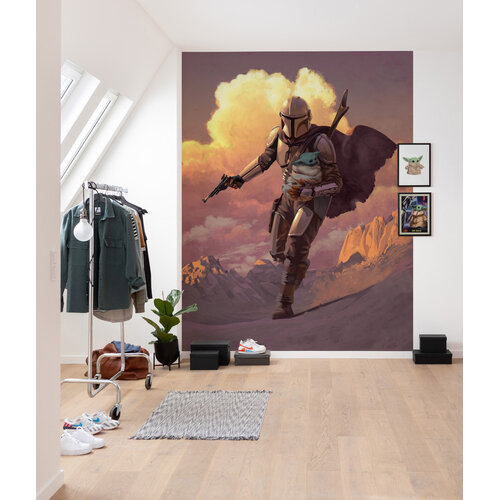 Star Wars Star Wars Vlies Behang - 200x280 cm - Mandalorian Escape Star Wars Star Wars Vlies Behang - 200x280 cm - Mandalorian Escape