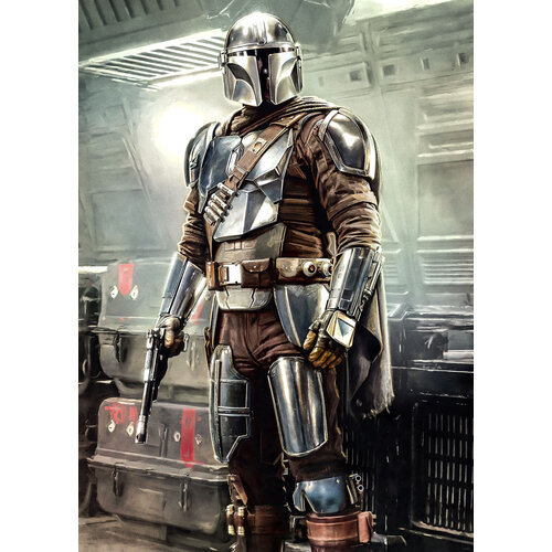 Star Wars Star Wars Vlies Behang - 200x280 cm - Mandalorian Fight Posture Star Wars Star Wars Vlies Behang - 200x280 cm - Mandalorian Fight Posture