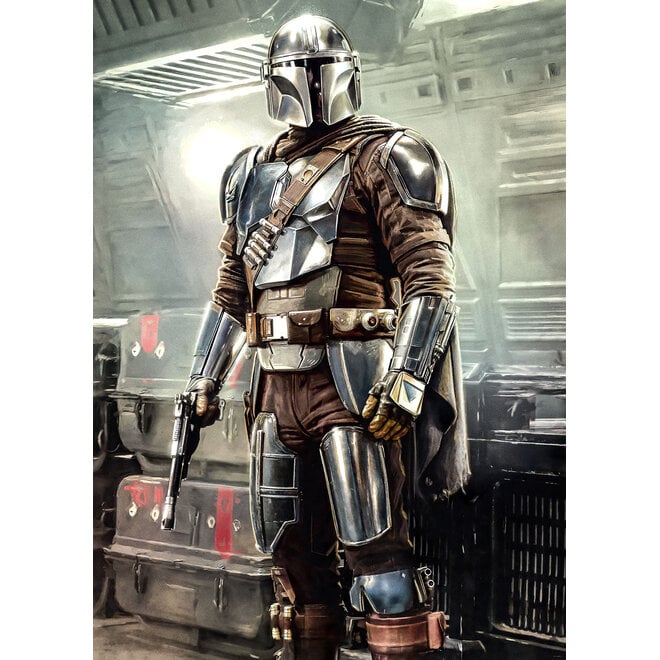 Star Wars Vlies Behang - 200x280 cm - Mandalorian Fight Posture