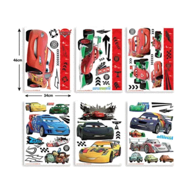 Disney Cars Muurstickers Room Decor Kit - Walltastic