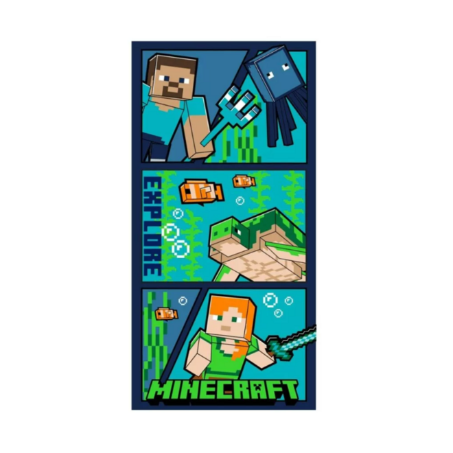 Minecraft Badlaken / Strandlaken - Sneldrogend
