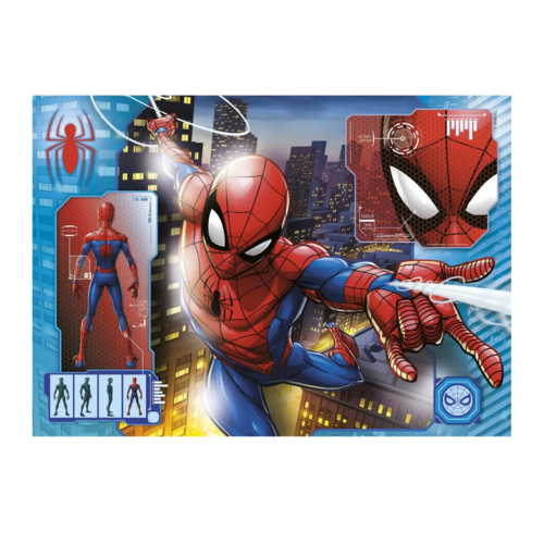 Spiderman Spiderman 2 in 1 Legpuzzel - 2 x 60 stukjes - Marvel