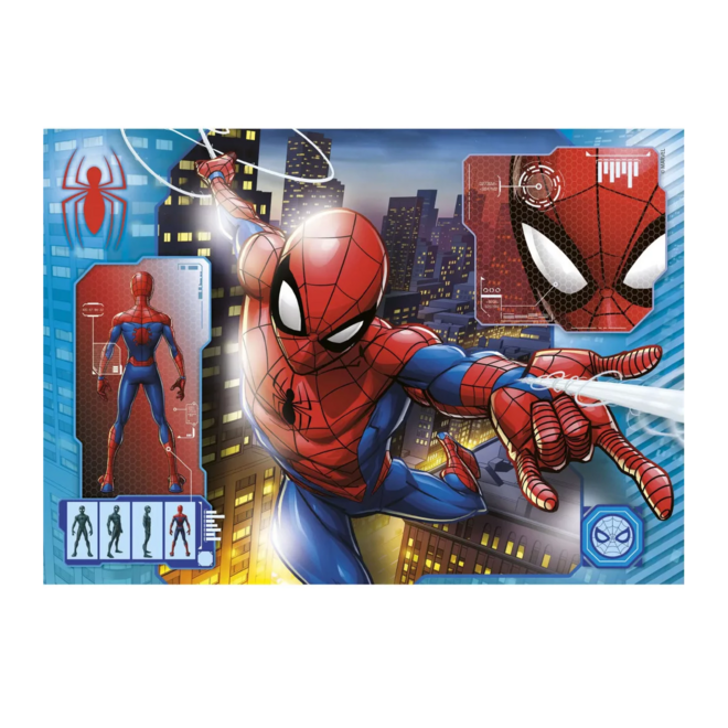 Spiderman 2 in 1 Legpuzzel - 2 x 60 stukjes - Marvel
