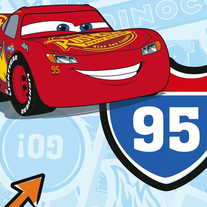 Disney Cars Vlies Behangrol - 1005x53 cm - Let's Race