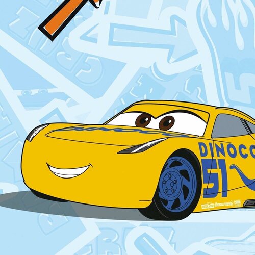 Cars Disney Cars Vlies Behangrol - 1005x53 cm - Let's Race Cars Disney Cars Vlies Behangrol - 1005x53 cm - Let's Race