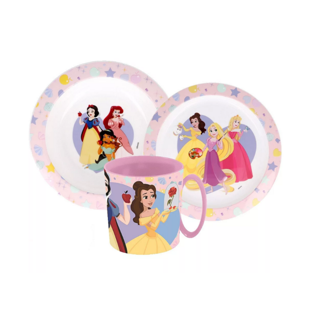 Disney Princess Kinderservies met Mok - Magnetron