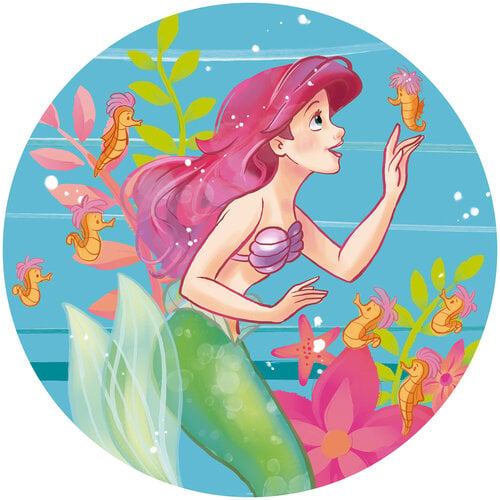 Disney Princess Disney Princess Muursticker -125 cm - Rond - Ariel Disney Princess Disney Princess Muursticker -125 cm - Rond - Ariel