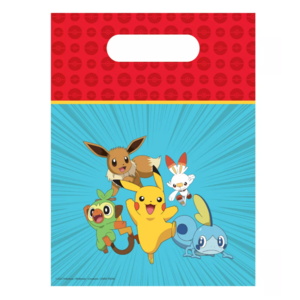 Pokemon 6 Pokemon Uitdeelzakjes - Pikachu Pokemon 6 Pokemon Uitdeelzakjes - Pikachu