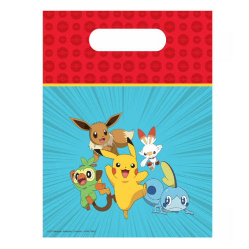 Pokemon 6 Pokemon Uitdeelzakjes - Pikachu