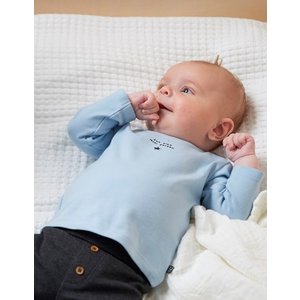 Feetje Mini Person Shirt Fun Size Mini Person Licht Blauw Mini Person Shirt Fun Size Mini Person Licht Blauw