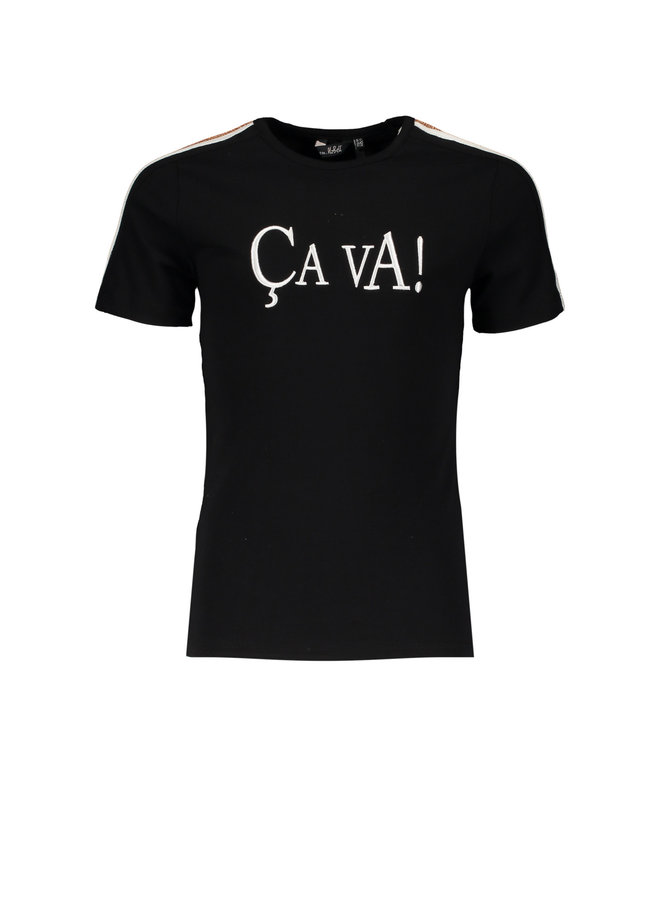 Kanoux  T-shirt Ca Va Jet Black