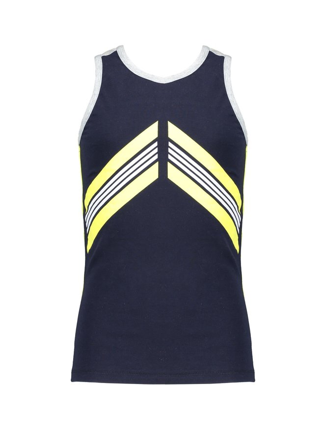 Kanit Twistable Singlet with V print Light Lemon