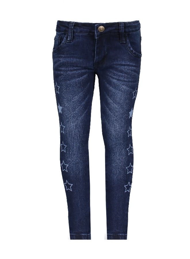 Broek Denim Stars Blue