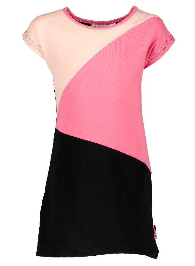 Jurk Color Block Dark Pink