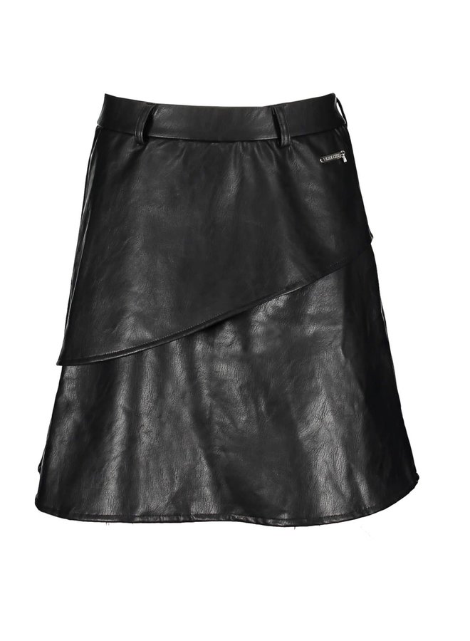 Rok Leder Look Black