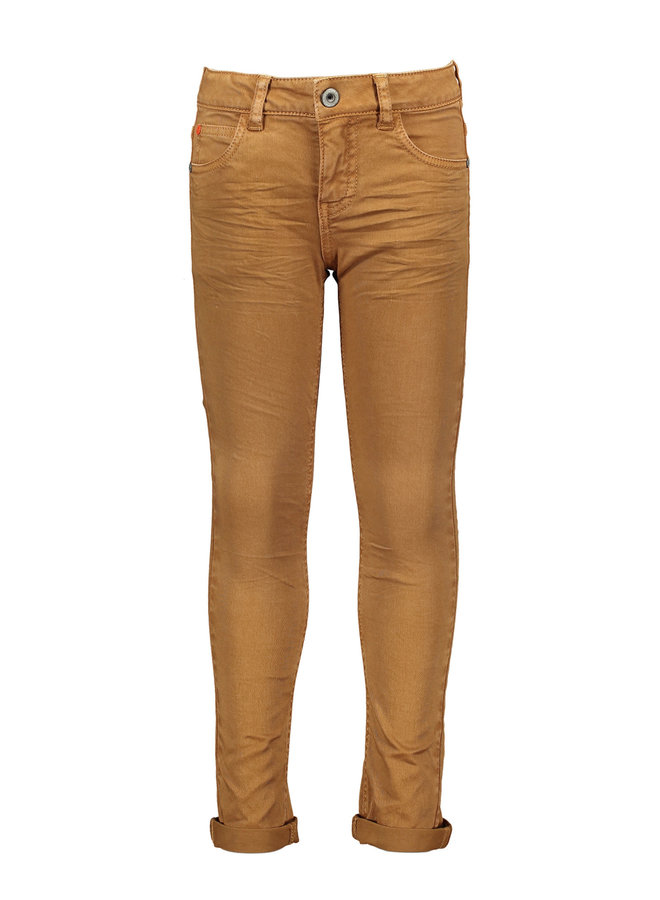 Broek Skinny Strech Twill Tobacco