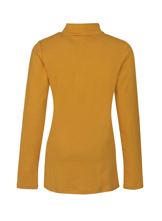 Longsleeve met Ritsje Warm Geel