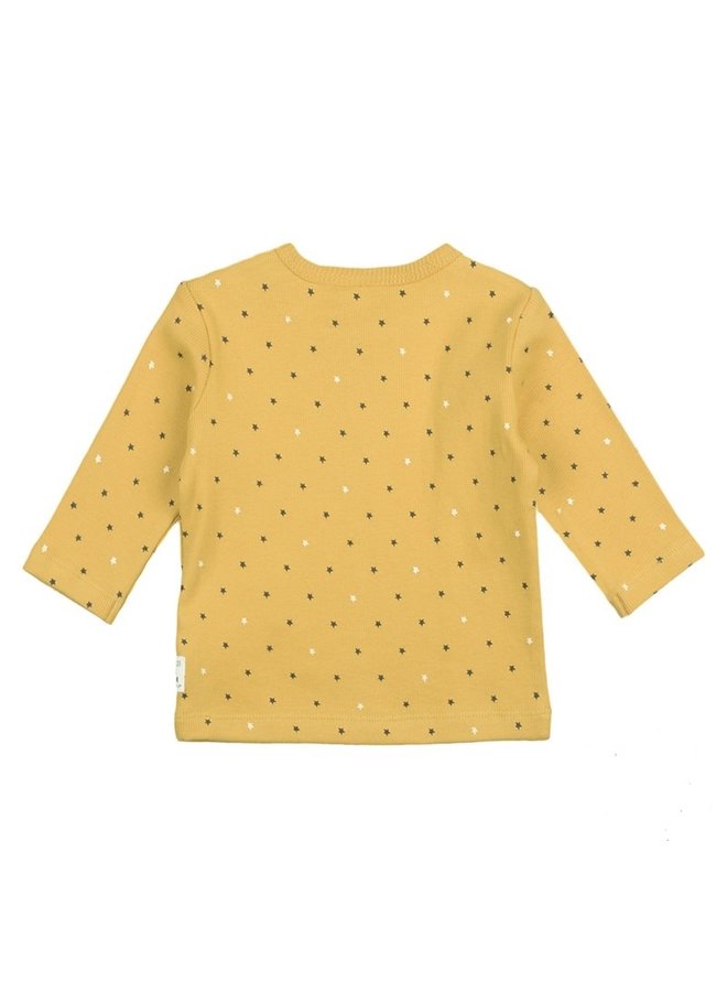 Stars Longsleeve AOP Geel