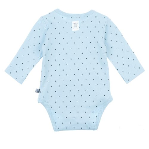 Mini Person Romper met Knoopjes Licht Blauw Feetje Mini Person Romper met Knoopjes Licht Blauw