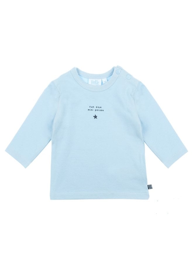 Mini Person Shirt Fun Size Mini Person Licht Blauw